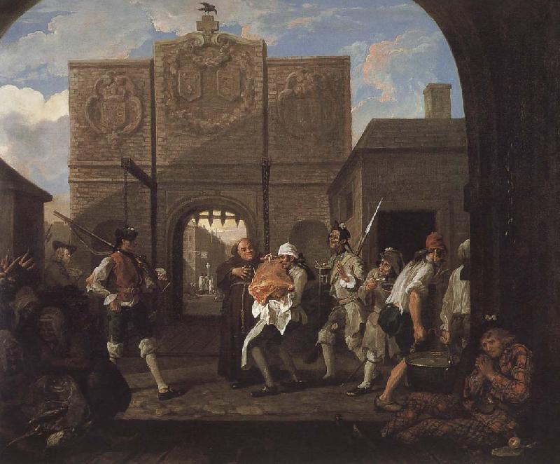 William Hogarth Output of the roast beef of England oil painting image